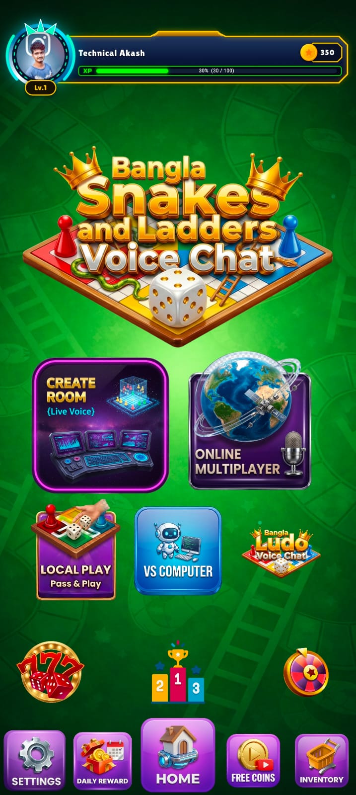 Bangla Snakes and Ladders